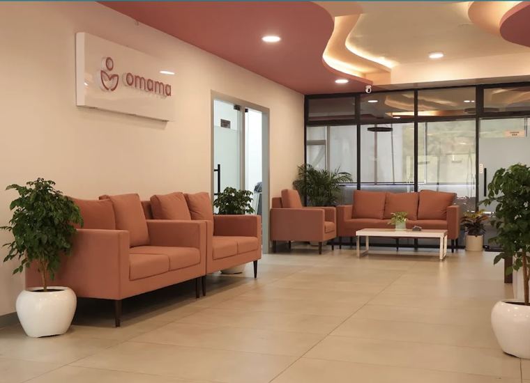 Omama Clinic reception in Gurugram